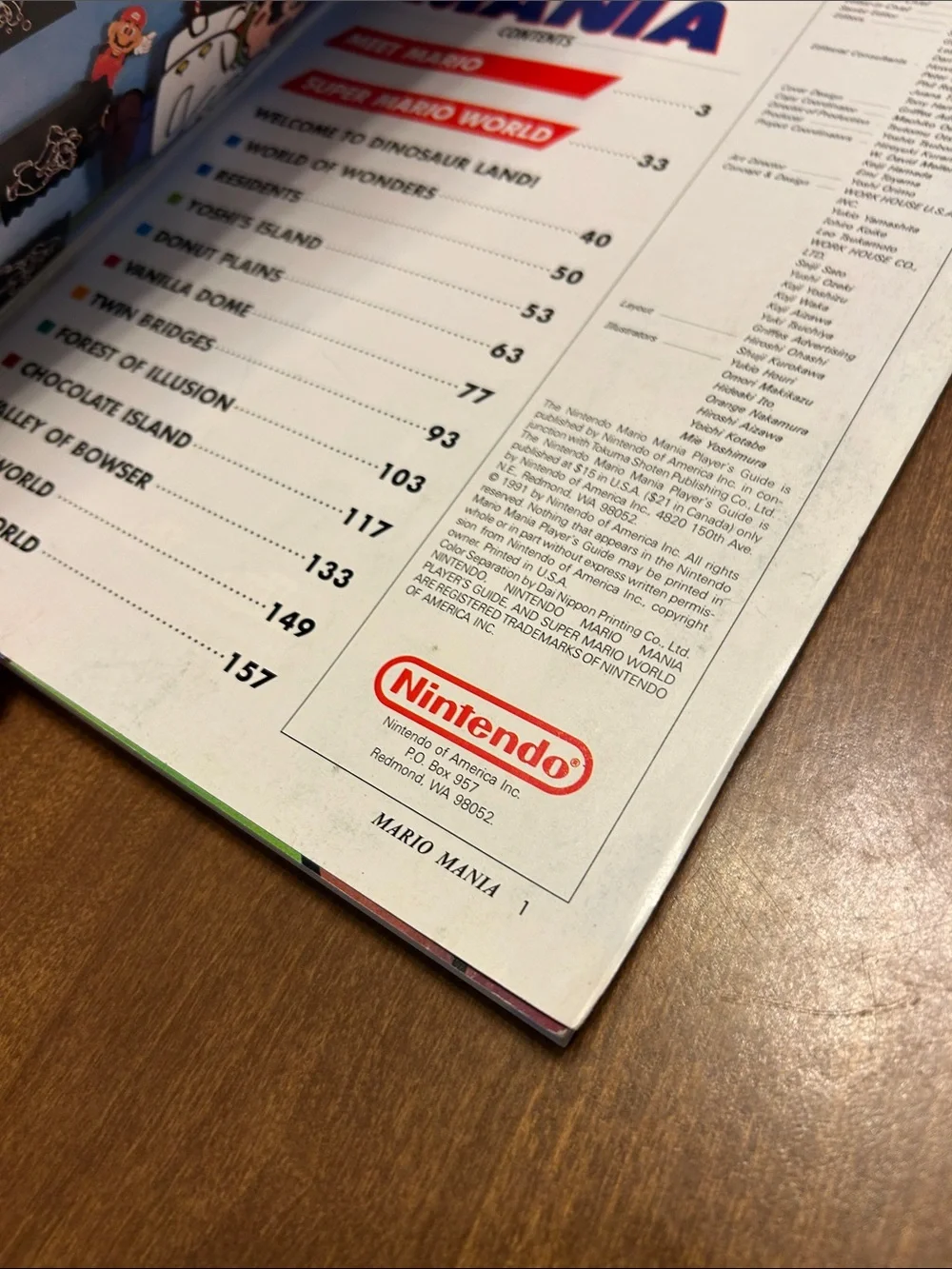 Nintendo Mario Mania Player's Guide 1991